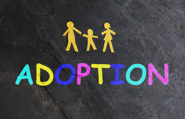 Family of three adoption - Zdjęcie, obraz