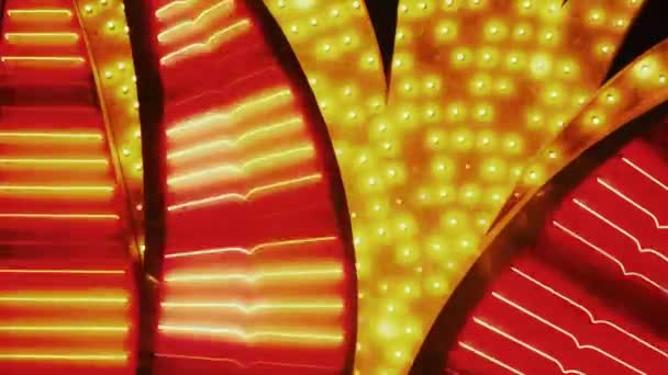 Las Vegas Pasek neon wyświetlacz - Materiał filmowy, wideo