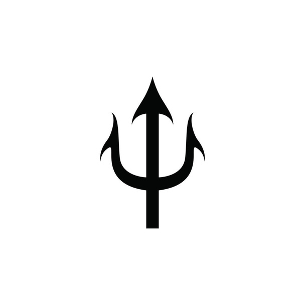 Trident Logo mallipohjalevykuvake - Vektori, kuva