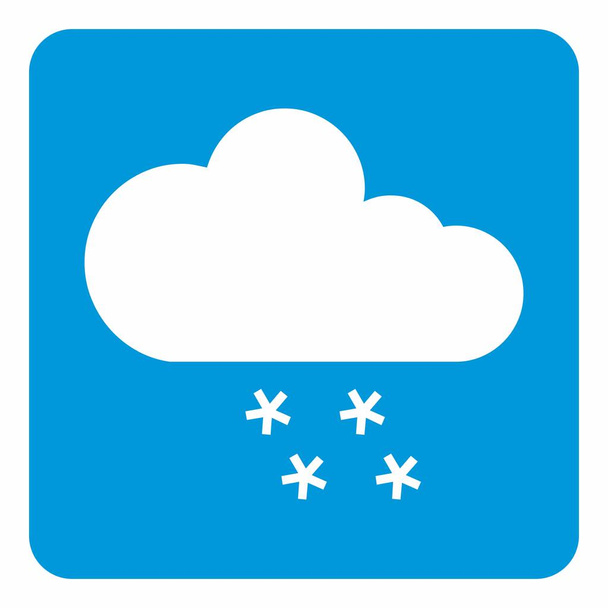 Snow weather icon - Vector, Image