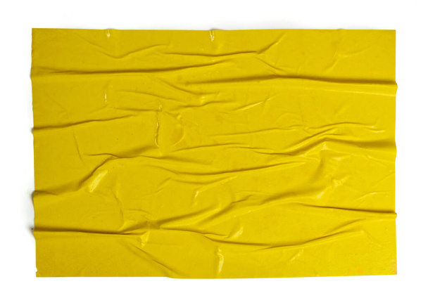 Желтая клееная бумага текстура с эффектом сжатия поверхности
 - Фото, изображение