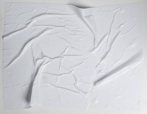 Textura de papel colada branca com efeito de grunge de superfície de grãos
 - Foto, Imagem