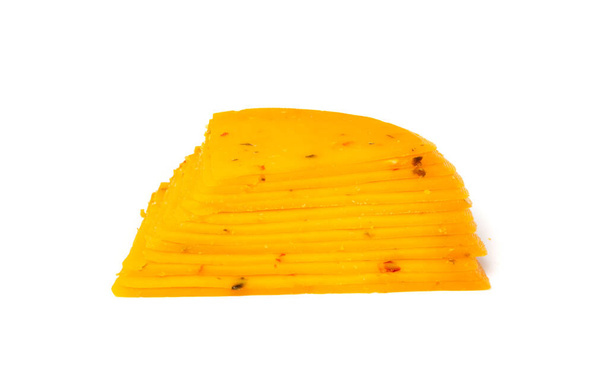 Ζεστό τυρί πορτοκάλι με πιπεριά τσίλι και πάπρικα - Φωτογραφία, εικόνα