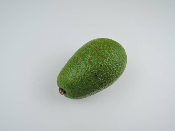 ripe green avocado on a white background isolated - Photo, Image