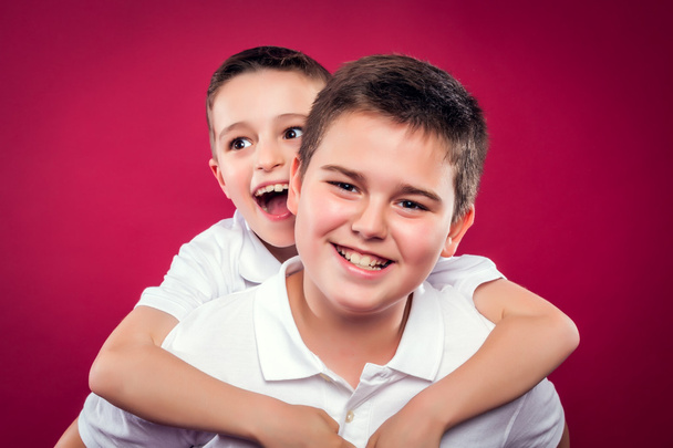 Little Brothers Smiling - Photo, Image