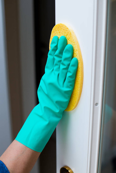 Cleaning at home, wage worker - Fotoğraf, Görsel