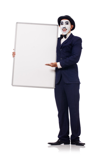 Funny man with blank board - Fotografie, Obrázek