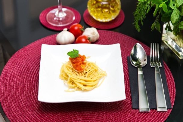 Italian Spaghetti long pasta - Foto, Imagem