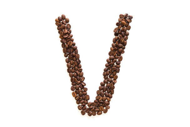 Coffee beans on background,close up - Foto, Imagem
