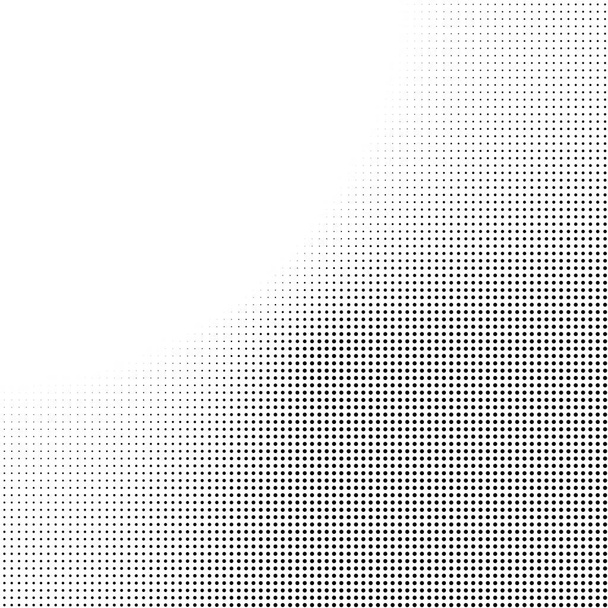 Fundo abstrato de meio tom em preto e branco. Padrão vetorial pontilhado
 - Vetor, Imagem
