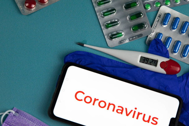 Coronavirus 2019-ncov. Ο ιός της Κορόνας σπάει. Σύνδρομο Αναπνευστικής Επιδημίας. Κίνα. - Φωτογραφία, εικόνα