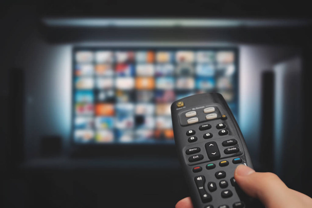 VOD service on television. TV streaming concept - Foto, Imagem