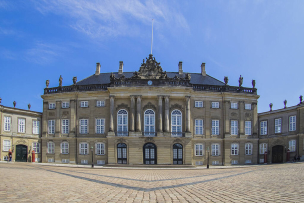 Denmark - Amalienborg Palace in Copenhagen - Φωτογραφία, εικόνα