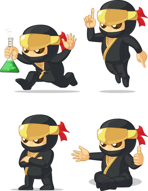 Ninja Personalizable Mascota 12
 - Vector, imagen
