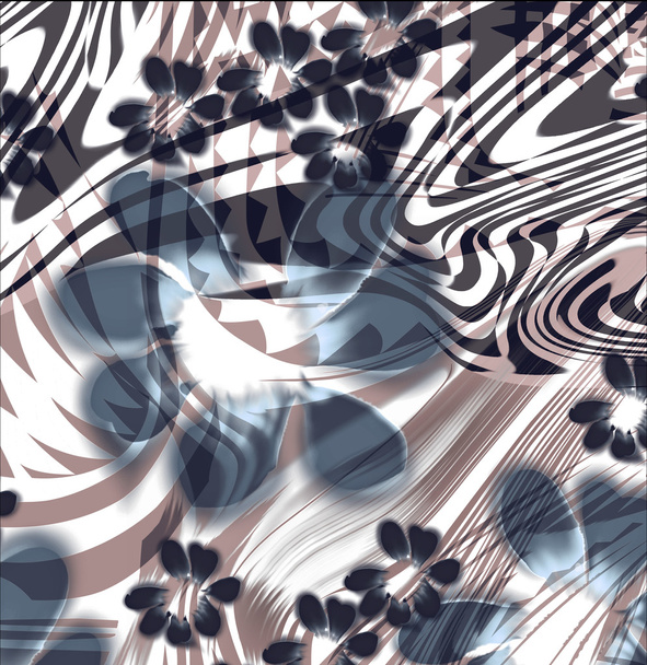 Abstract flower damask pattern - Fotografie, Obrázek