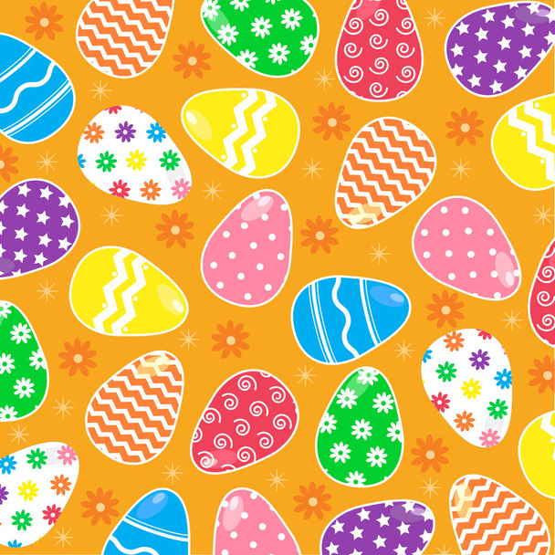 Easter colorful eggs - Vector, afbeelding