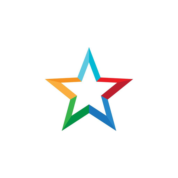 Vorlage für das Stern-Logo - Vektor, Bild