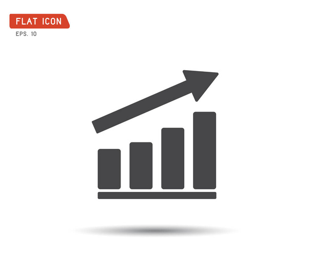 Gráfico de negócios Icon Vector, logo eps ilustração
 - Vetor, Imagem