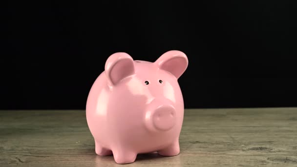  Money in piggy bank - Footage, Video