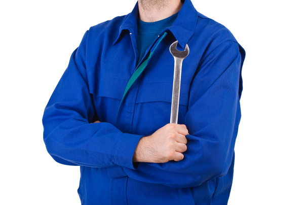 Blue collar worker. - Foto, Imagem