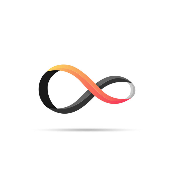 Unendlichkeit Symbol Design Logo Vektor-Vorlage - Vektor, Bild