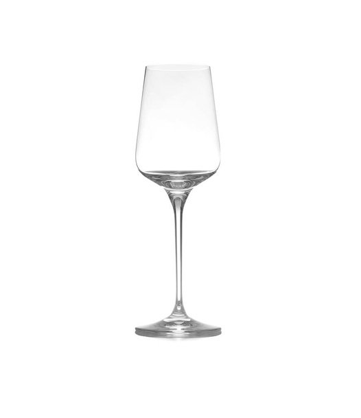 Empty clean wine glass isolated on white - Foto, Imagen