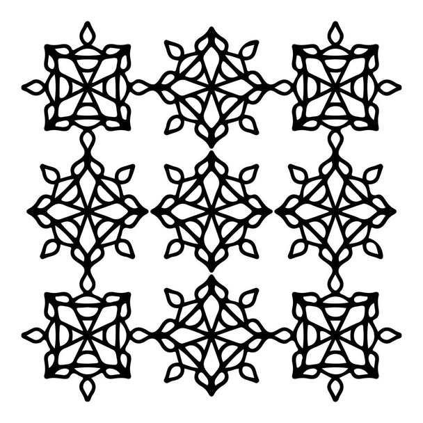 Мандала круглый образец винтажа. Логотип с каракулями мандала. Племя
  - Вектор,изображение