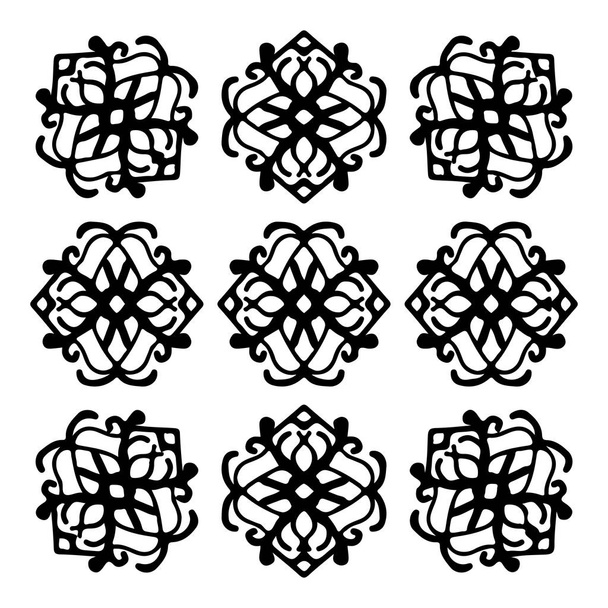 Mandala round pattern vintage. Logo with doodle mandala. Tribal  - Vector, Image