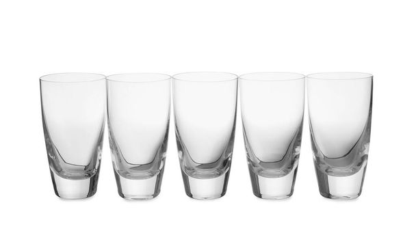 New clean empty glasses isolated on white - Zdjęcie, obraz