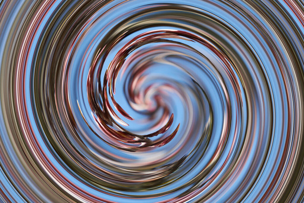 Trichter abstraktes Muster. Wirbel, Spirale, mehrfarbiges Muster als Hintergrund. - Foto, Bild