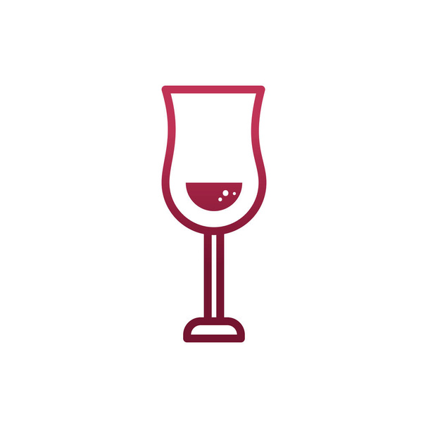 Izolowany wzór wektora kielicha wina - Wektor, obraz