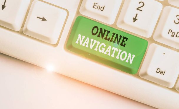Käsiala tekstiä kirjallisesti Online Navigation. Käsite valokuva navigointi tietoresurssien verkossa
 - Valokuva, kuva