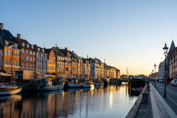 Slavný Nyhavn v Kodani, Dánsko - Fotografie, Obrázek
