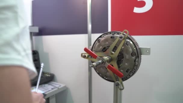 Car Engine Flywheel - Footage, Video