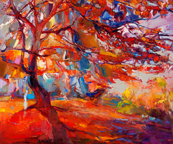 drzewo jesień - Zdjęcie, obraz