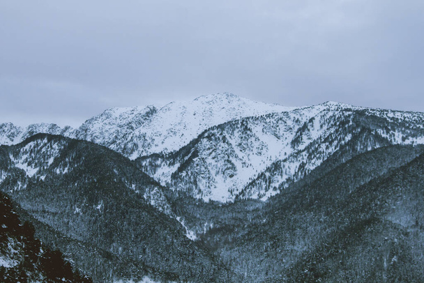 Snowy mountain landscape  - Fotó, kép