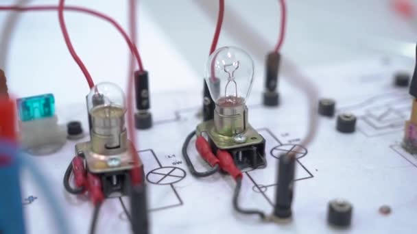 Electric Lamp Circuit - Footage, Video
