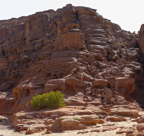 Coloured Canyon is a rock formation on Sinai peninsula. Sights of Nuweiba, Egypt. - Photo, Image