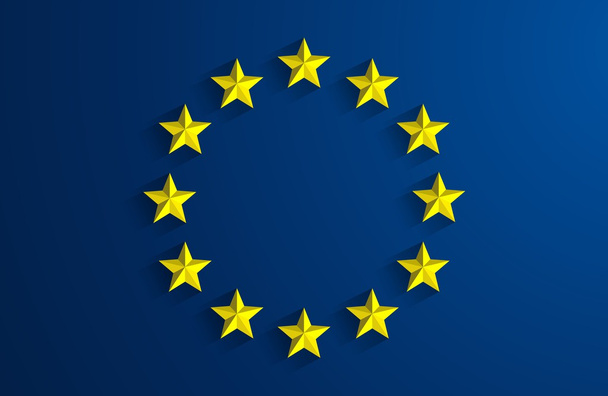 欧州連合の旗 - ベクター画像