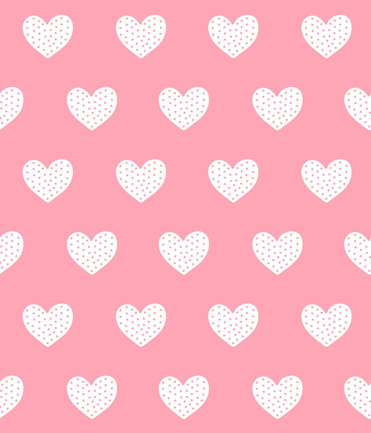 seamless pattern with hearts - Вектор,изображение
