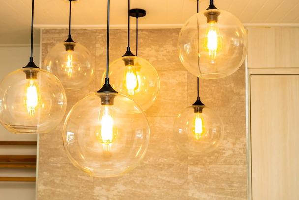 Beautiful luxury electric ceiling light lamp decoration interior - Фото, зображення