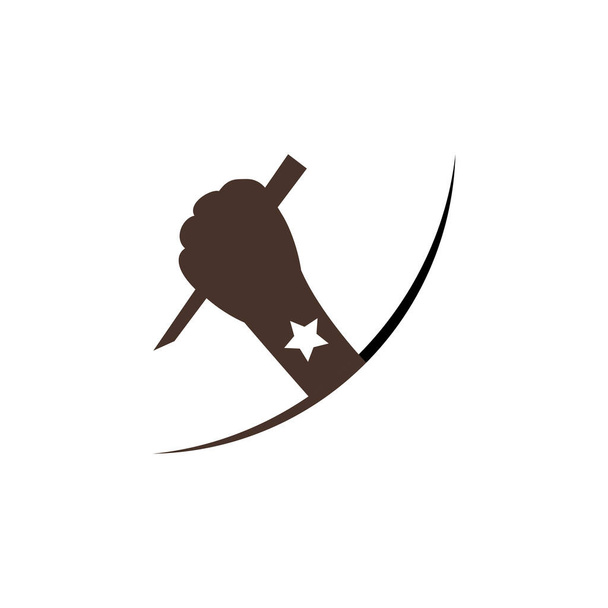 Logotyp vyřezávání dřeva Ilustrace. Návrh loga gravírování dřeva - Vektor, obrázek
