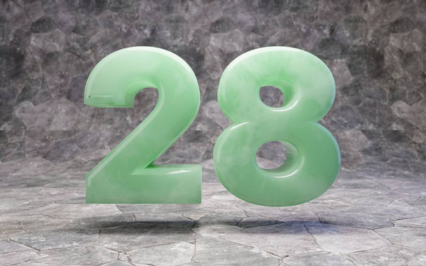Jade número 28 en Rocky Backgrond
 - Foto, Imagen