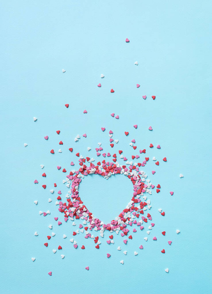 Confectionery confetti in a form of a heart - Foto, Imagem