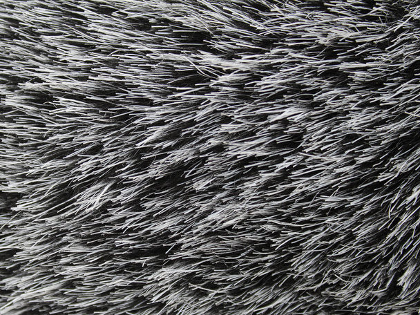 synthetische zwart-wit bont - Foto, afbeelding