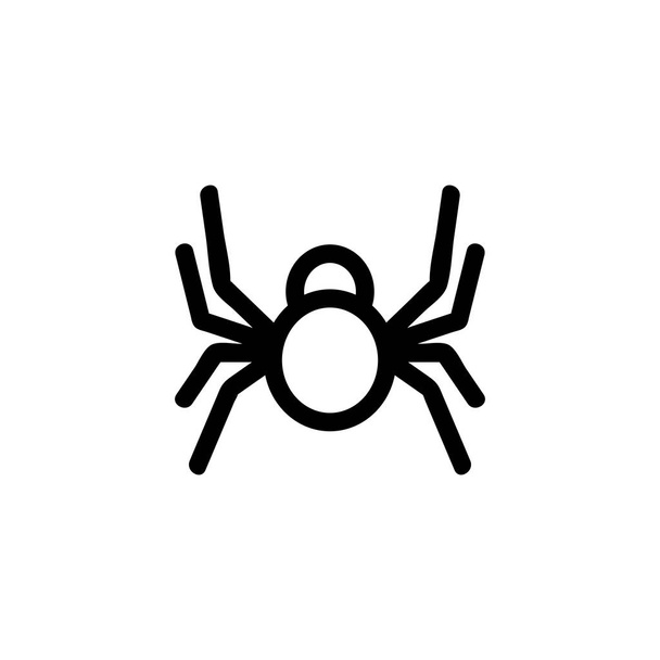 Spider icon vector. Isolated contour symbol illustration - Vector, Image
