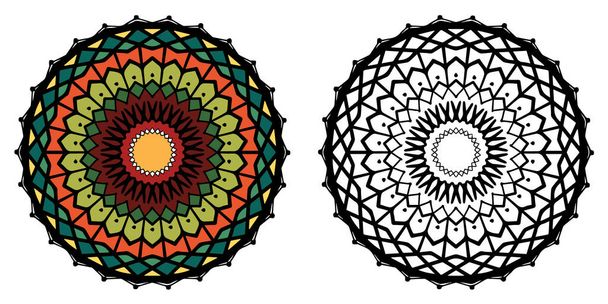 Mandala okrągły wzór vintage - Wektor, obraz