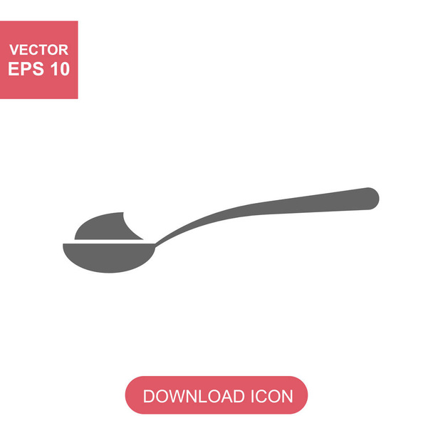 Spoon icon, line sign vector illustration - Vector, Image