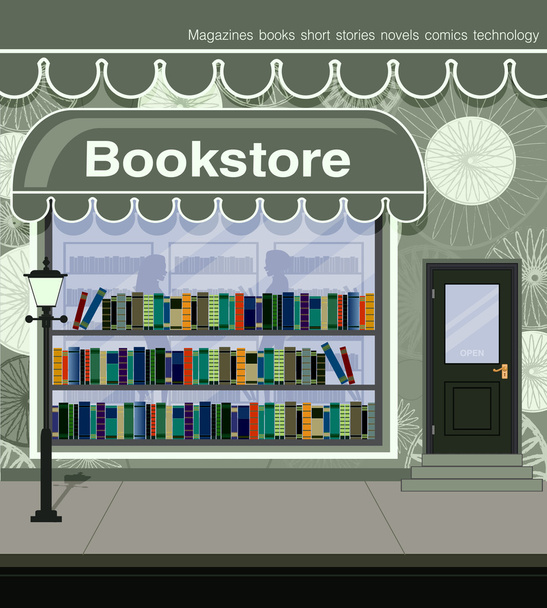 Книжный магазин - Вектор,изображение