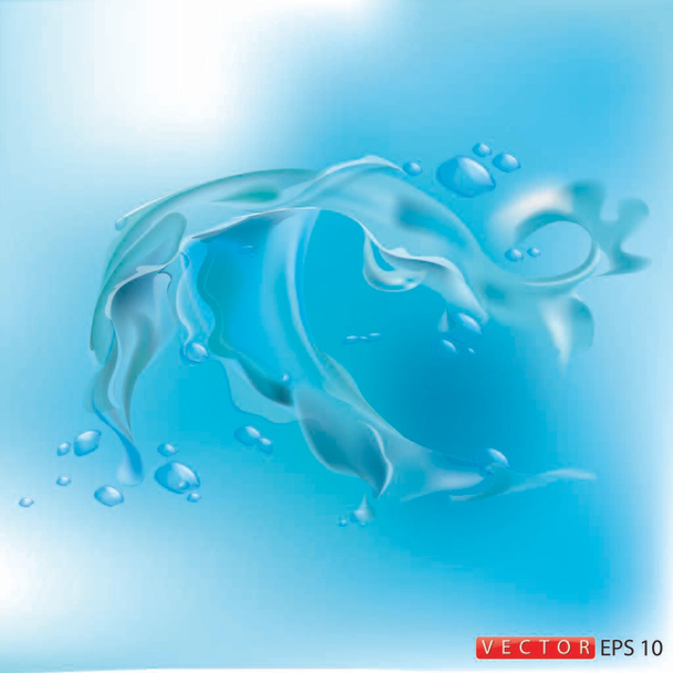 Salpicadura de agua azul, ilustración vectorial EPS 8
. - Vector, imagen